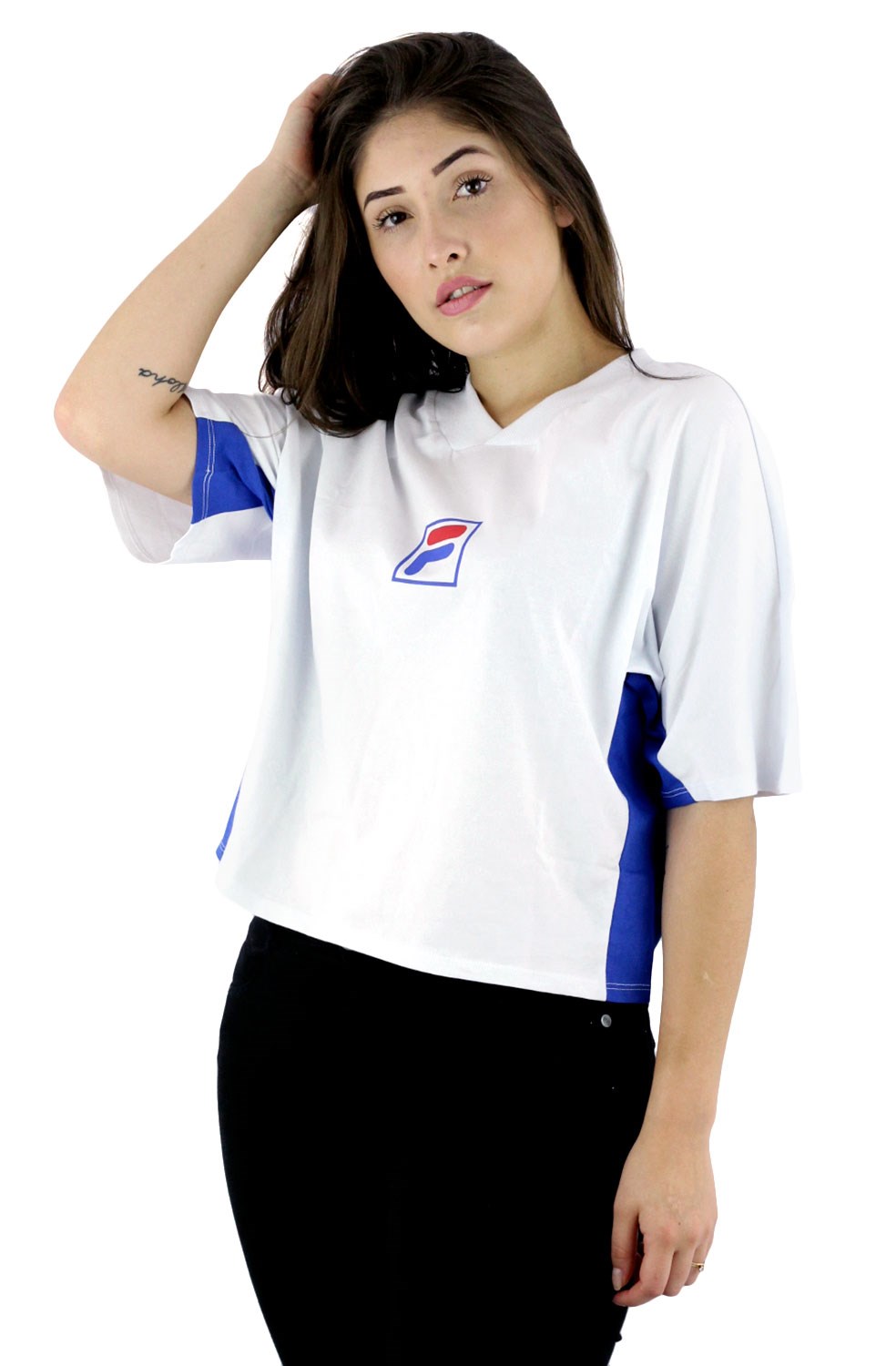 camiseta fila feminina branca