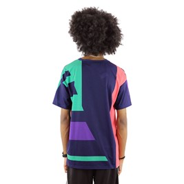 Camiseta FILA Maxi Color Block Azul/Rosa
