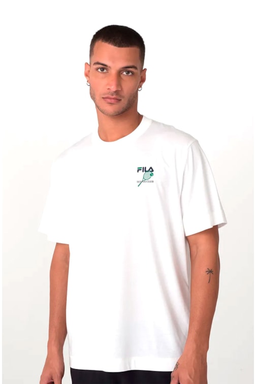 Camiseta Fila Members Only Masculina Off-White