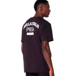 Camiseta Fila Uc Biella Italia Masculina Preto/Branco