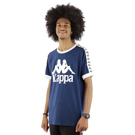 Camiseta Kappa Authentic Logo Azul Marinho