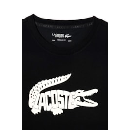 Camiseta Lacoste Esportiva Ultra-Dry Preto/Branco