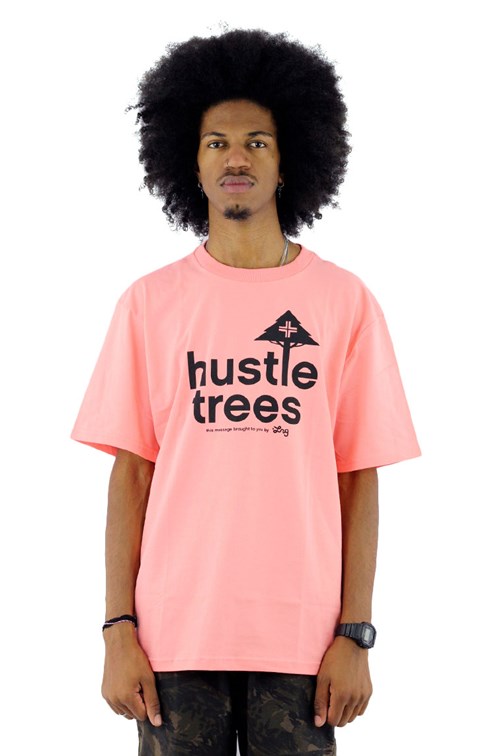 Camiseta LRG Hustle Trees Salmão