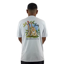 Camiseta LRG Kings Of Nature Arara Branca/Preta