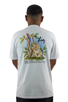 Camiseta LRG Kings Of Nature Arara Branca/Preta