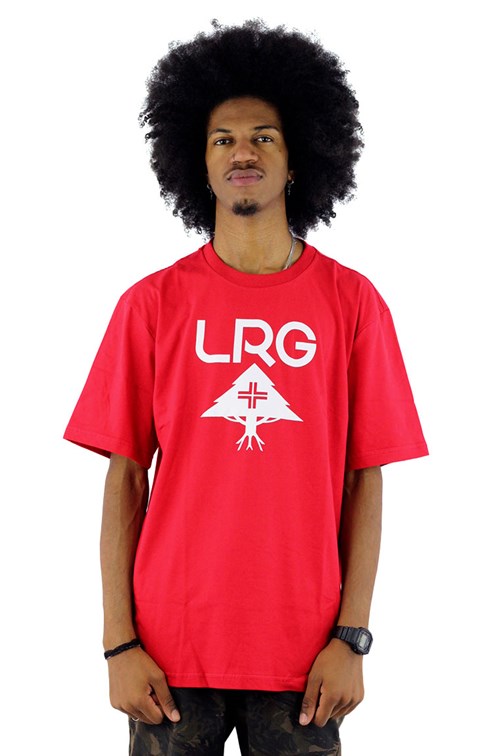 Camiseta LRG Logo Stack Vermelha