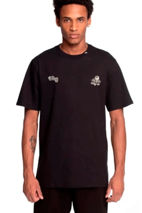 Camiseta LRG Rap In Cena Bud Festival Preto