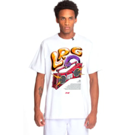 Camiseta LRG Rap In Cena Bud Stereo Branco