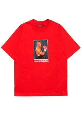 Camiseta MAD Enlatados Mike Tyson Vermelho