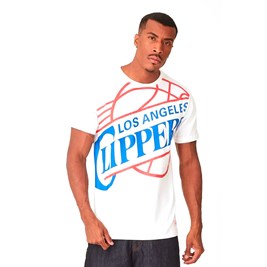 Camiseta Mitchell & Ness Big Logo Los Angeles clippers Branco