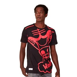 Camiseta Mitchell & Ness Bigo Logo Chicago Bulls Preta
