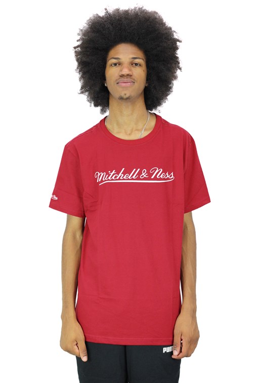 Camiseta Mitchell e Ness Classic VERMELHA