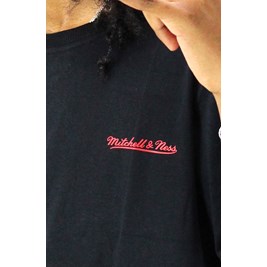 Camiseta Mitchell e Ness Front Signature Preta