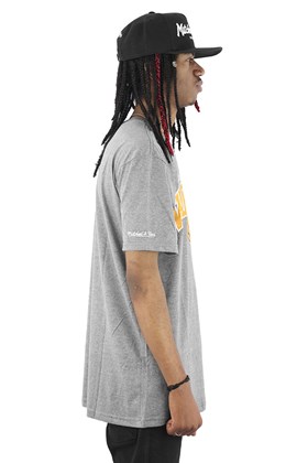 Camiseta Mitchell e Ness Golden State Warriors Arch Cinza