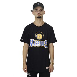 Camiseta Mitchell e Ness Golden State Warriors Preto