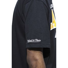 Camiseta Mitchell e Ness Los Angeles Lakers Arch Preto