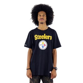 Camiseta Mitchell e Ness Steelers NFL Preta