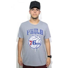 Camiseta NBA Black Seriers Philadelphia Sixers Cinza