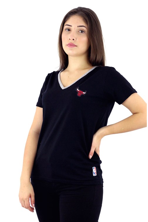 Camiseta NBA Chicago Bulls Feminina Preta