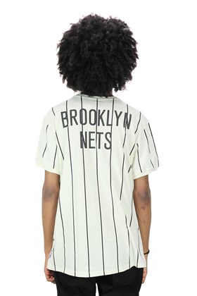 Camiseta NBA Stripes Brooklyn Nets Branca
