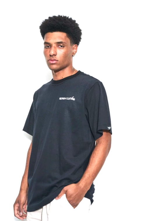 T-Shirt CARHARTT S/S Script Embroidery T-Shirt Preto de Homem