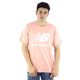 Camiseta New Balance Logo Colors Rosa