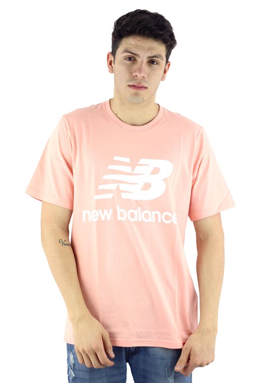 Camiseta New Balance Logo Colors Rosa