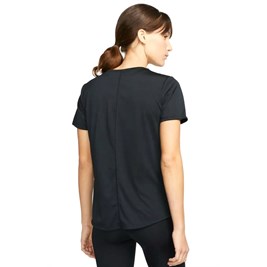 Camiseta Nike Dri-FIT Swoosh Run Feminina Preto/Branco