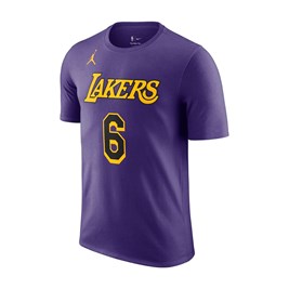 Camiseta Nike Los Angeles Lakers Roxo/Amarelo