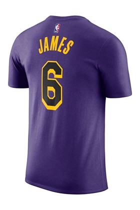 Camiseta Nike Los Angeles Lakers Roxo/Amarelo