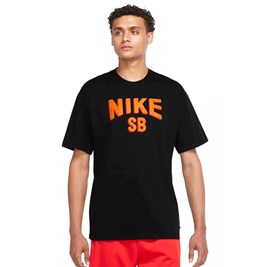 Camiseta Nike SB  Preto/Laranja