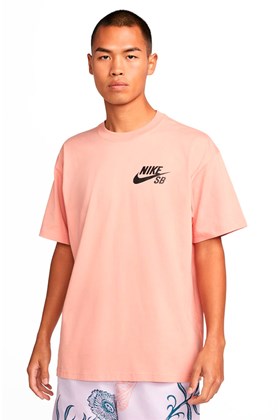 Camiseta Nike SB Tee Masculina Rosa/Preto