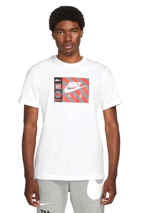 Camiseta Nike Sportswear Air Branca/Vermelha