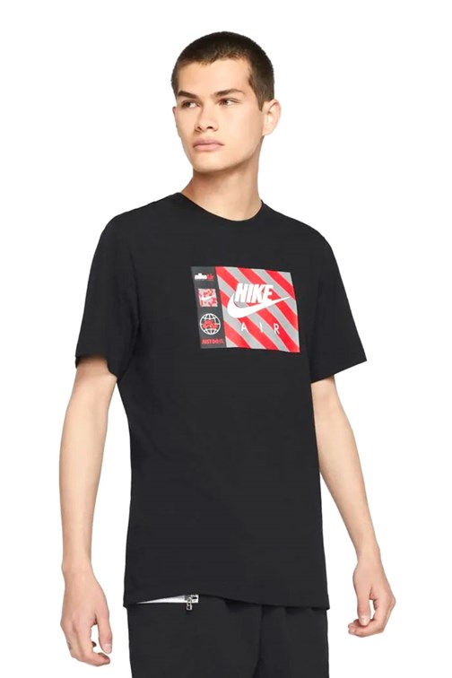 Camiseta Nike Sportswear Air Preta/Vermelha