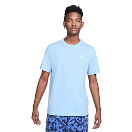 Camiseta Nike Sportswear Club Azul/Branca