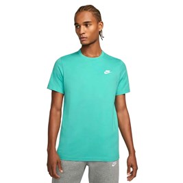 Camiseta Nike Sportswear Club Verde/Branco