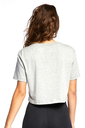 Camiseta Nike Sportswear Essential Feminina Cinza/Preto