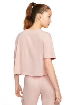 Camiseta Nike Sportswear Essential Feminina Rosa/Branco