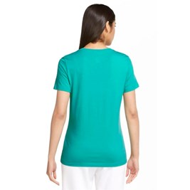 Camiseta Nike Sportswear Essential Feminina Verde/Branco