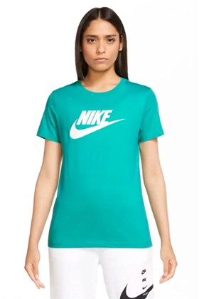Camiseta Nike Sportswear Essential Feminina Marrom/Branco - NewSkull