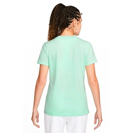 Camiseta Nike Sportswear Essential Icon Futura Feminina Verde Agua