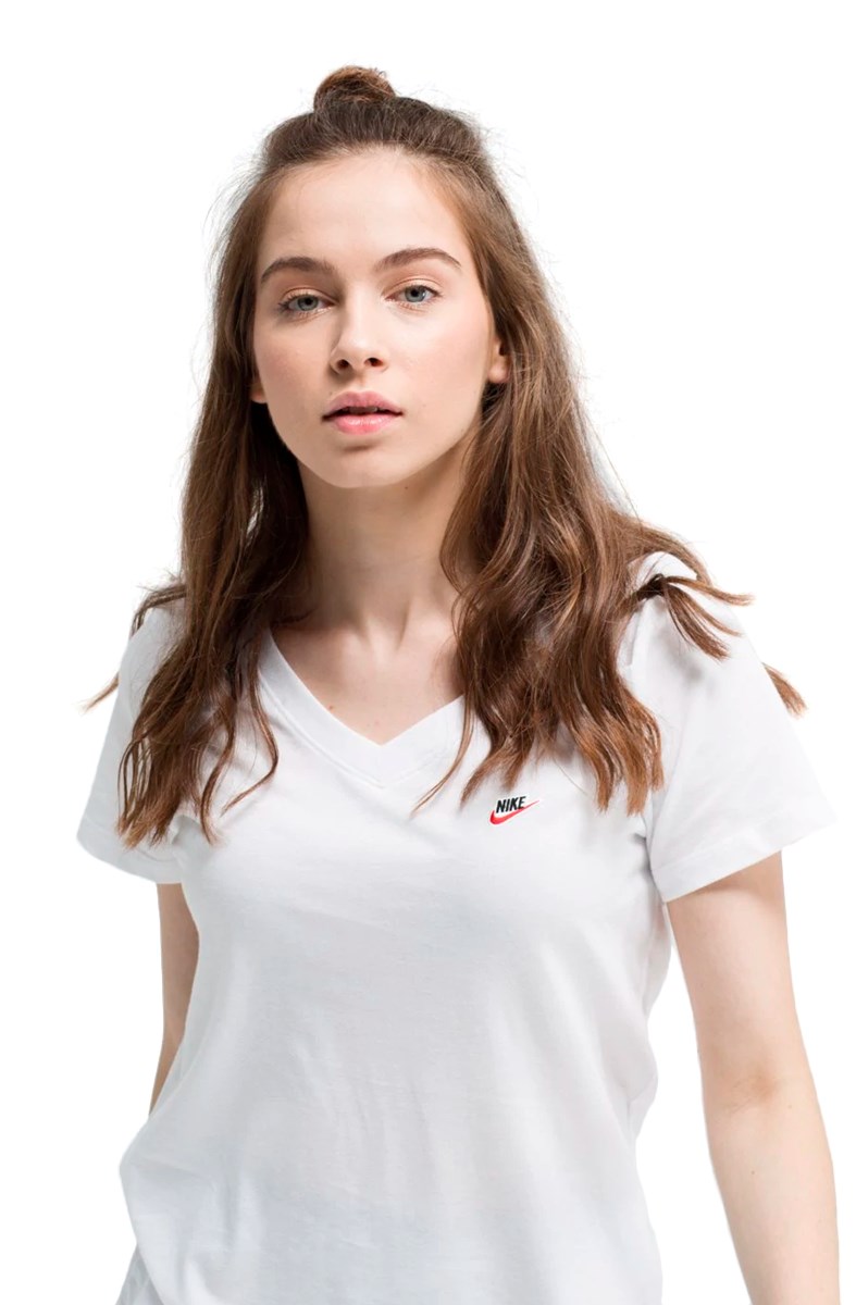 camiseta nike branca feminina