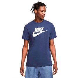 Camiseta Nike Sportswear Icon Futura Masculina Azul/Branco