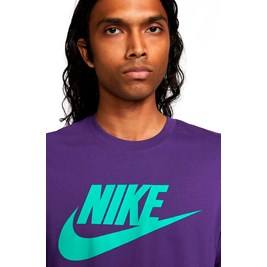 Camiseta Nike Sportswear Icon Futura Masculina Roxo/Verde