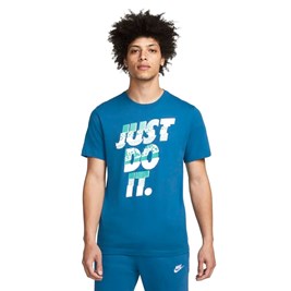 Camiseta Nike Sportswear "Just do It" Azul /Branco