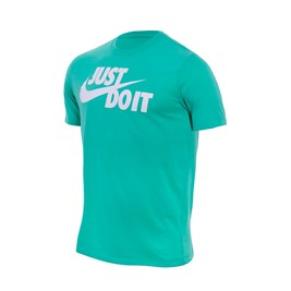 Camiseta Nike Sportswear Just Do It Masculina Verde/Branco