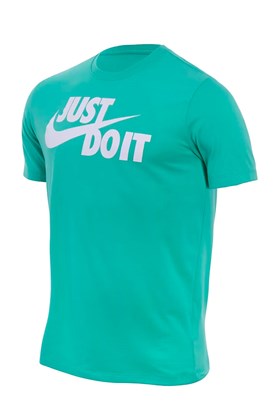 Camiseta Nike Sportswear Just Do It Masculina Verde/Branco