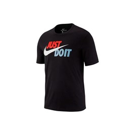 Camiseta Nike Sportswear "Just Do It" Preto/Vermelho/Azul