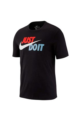 Camiseta Nike Sportswear "Just Do It" Preto/Vermelho/Azul