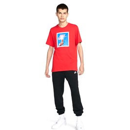 Camiseta Nike Sportswear Vermelho/Azul